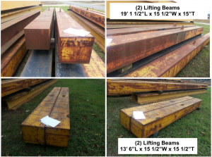 gantry lifting beams and runway for sale